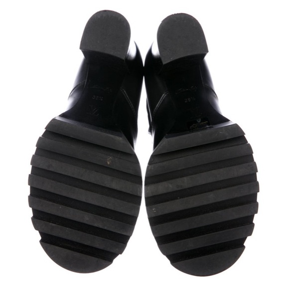 ❤️❤️LOUIS VUITTON Leather Graphic Print Boots - Picture 6 of 6